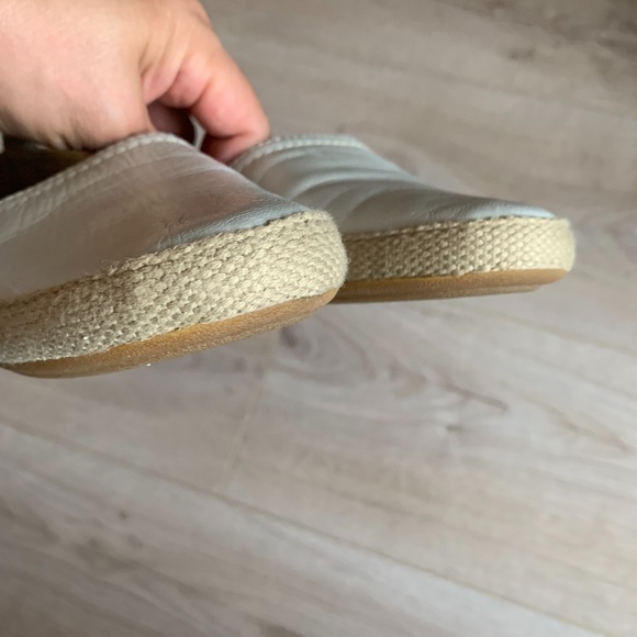 Light Blue Grey Espadrille Shoe Sz 38 / 7 to 7.5 - Picture 4 of 8